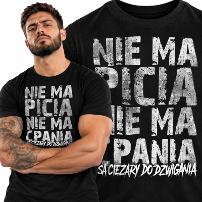 KOSZULKA NA SIŁOWNIĘ NIE MA PICIA 2